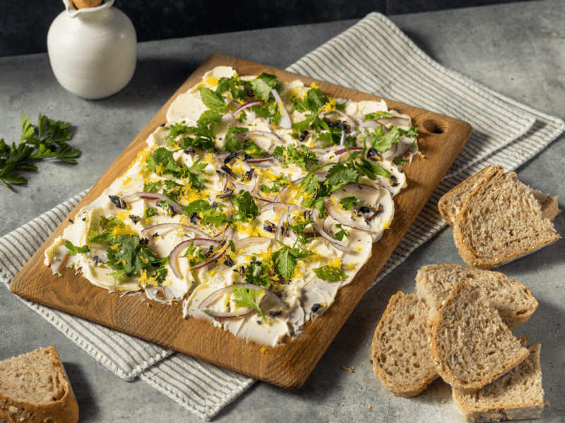 Hedgerow Harvest Butter Board with herbs