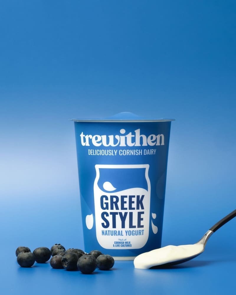 Natural greek yoghurt product shoot