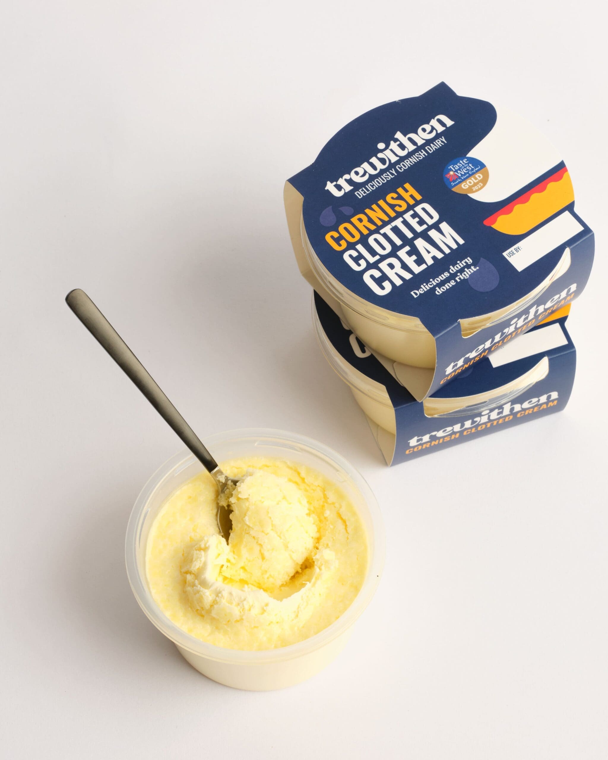 Trewithen Dairy clotted cream packaging