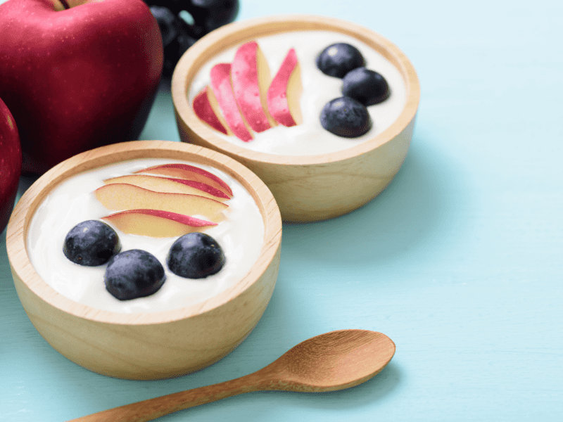 Yoghurt With Apples And Berries 