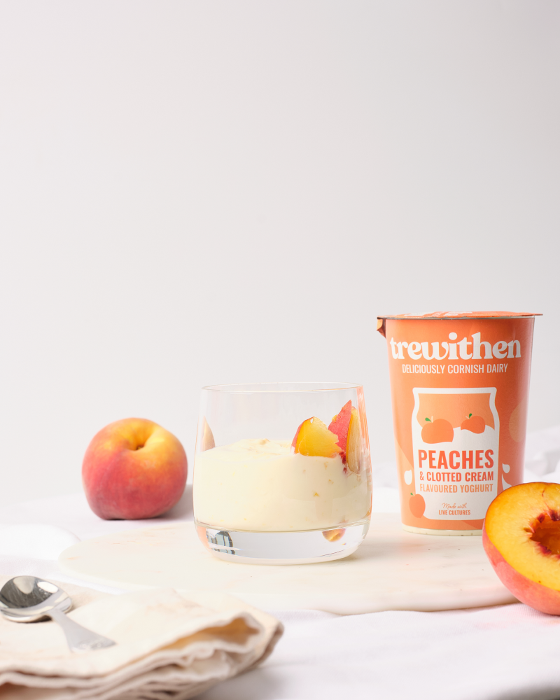 Trewithen Dairy Yoghurt Peaches Clotted Cream